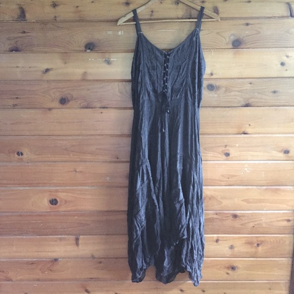 L’pogee Dresses & Skirts - Dark Gray Boho Dress